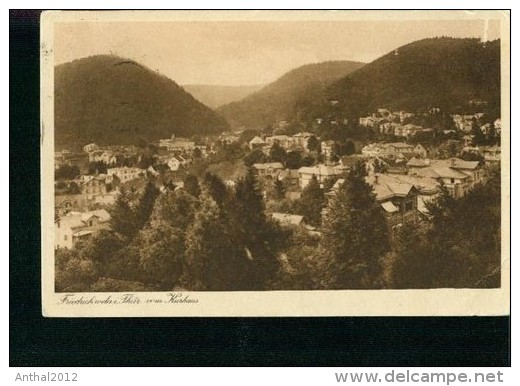 Friedrichroda Blick Vom Kurhaus Zur Stadt 2.7.1929 Von Oberhof Nach Weetzen - Friedrichroda