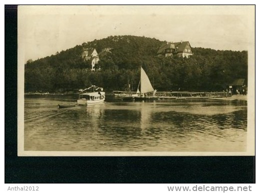 Bad Hirschberg-Thammühl. Segelschiff Motorschiff Häuser Sw 1928 - Sudeten