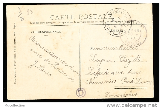 88 POUXEUX / Place Et Mairie / BELLE CARTE COULEUR TOILEE - Pouxeux Eloyes