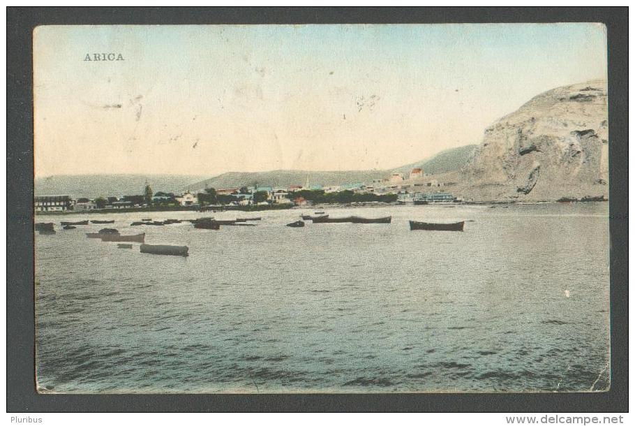 CHILE  ARICA  HARBOR  BOAT  , OLD POSTCARD, O - Other & Unclassified