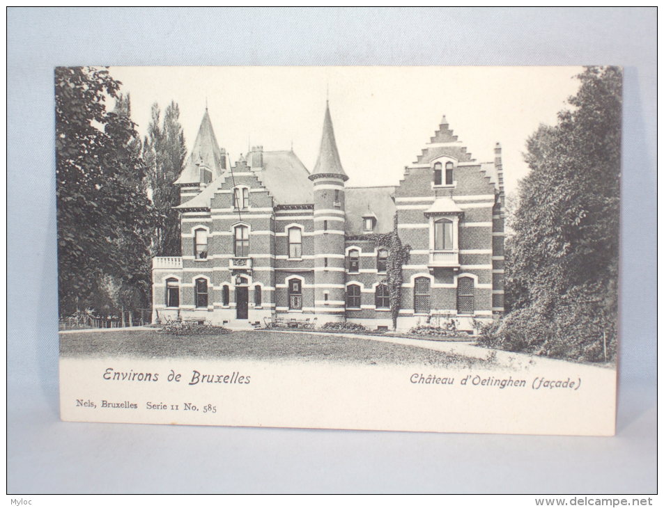 Environs De  Bruxelles. Château D'Oetinghen. Façade. - Gooik