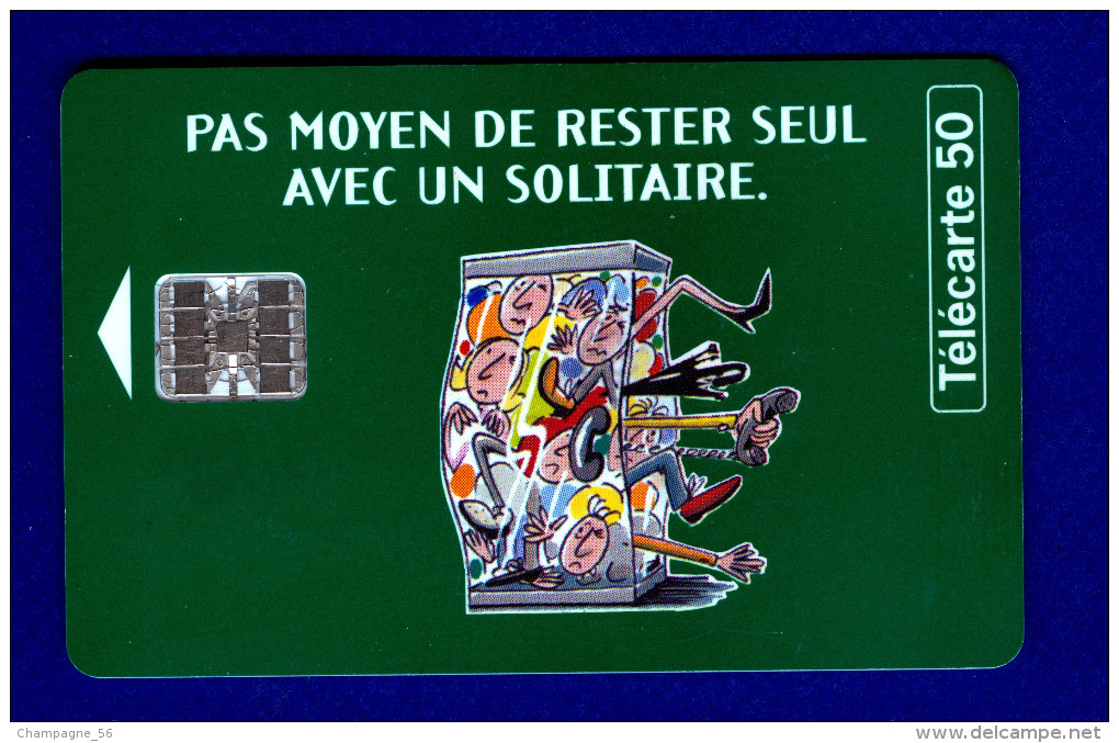 VARIÉTÉS FRANCE TÉLÉCARTE 12 / 1995   F607 SOLITAIRE FDJ 50 UNITÉS PUCE SC7 - Fehldrucke