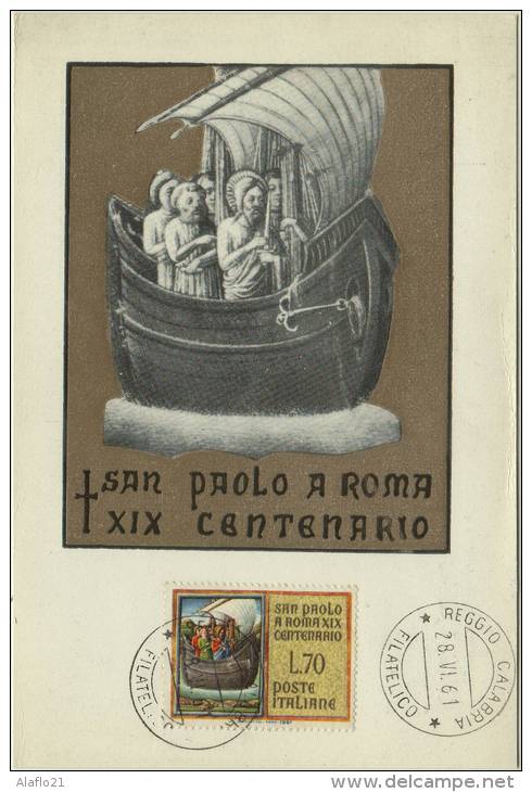 ITALIE - Carte MAXIMUM - St Paul De Rome - Maximumkaarten