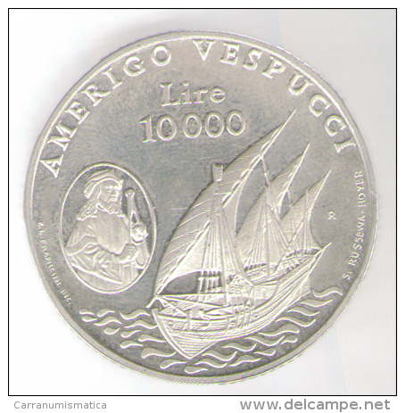 SAN MARINO 10.000 LIRE 1995 AG AMERIGO VESPUCCI - San Marino