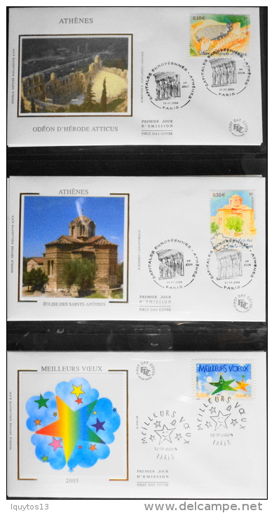 LOT De 3 ENVELOPPES F.D.C. 2004 NEUVES SOUS BLISTER - 2000-2009