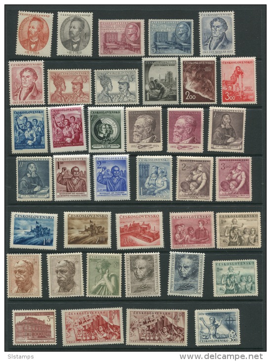 Czechoslovakia  1952 Mi 701-775 MN  (-4 Stamps)+Block 13 MNH CV 281 Euro - Années Complètes