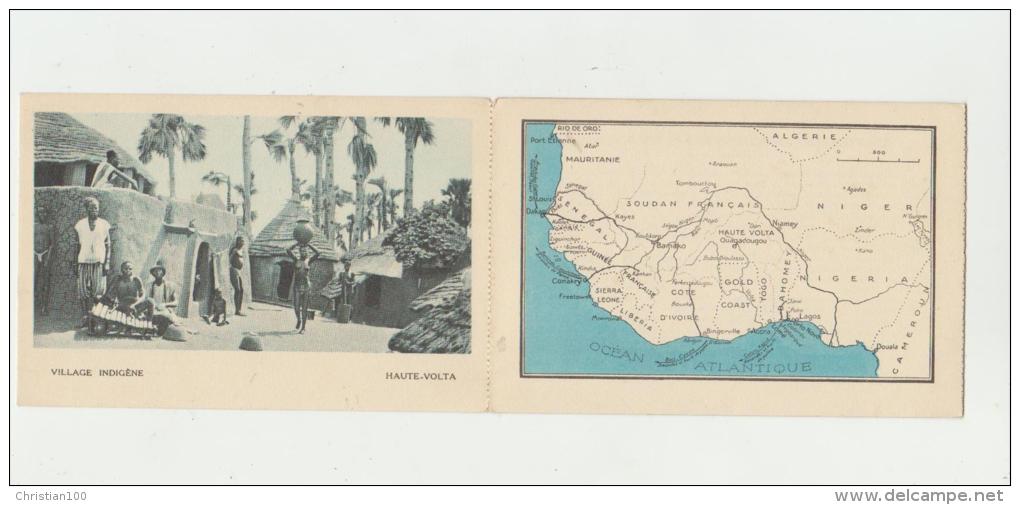 LIVRET DE 2 CPA  : HAUTE VOLTA ET SENEGAL + CARTE AFRIQUE -ECRITE 1931- 3 SCANS - - Burkina Faso