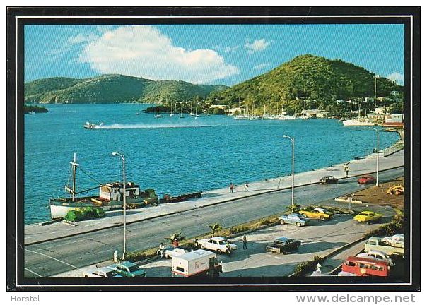 Virgin Islands - Saint Thomas - Harbour - Air Boat - Cars -nice Stamp - Vierges (Iles), Amér.