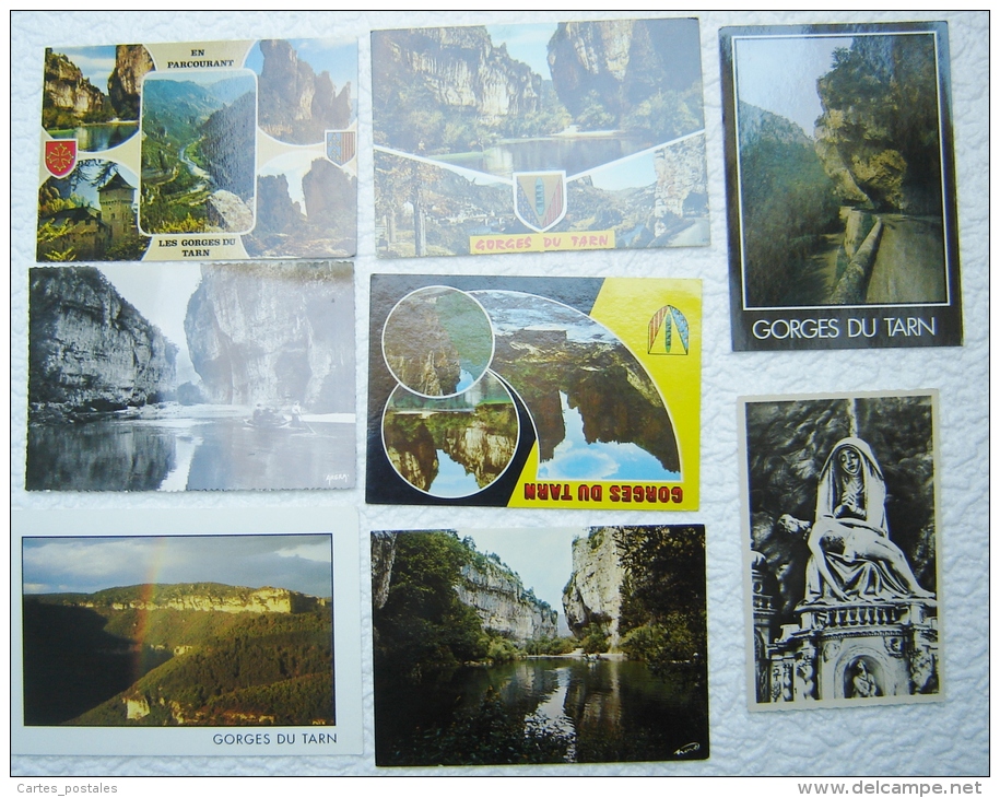 Gorges Du TARN Lot De 47 Cartes Postales + 1 Guide Illustré En Couleurs - Autres & Non Classés