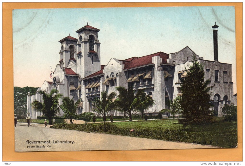 Goverment Laboratory  Manila 1905 Philippines Postcard - Philippinen