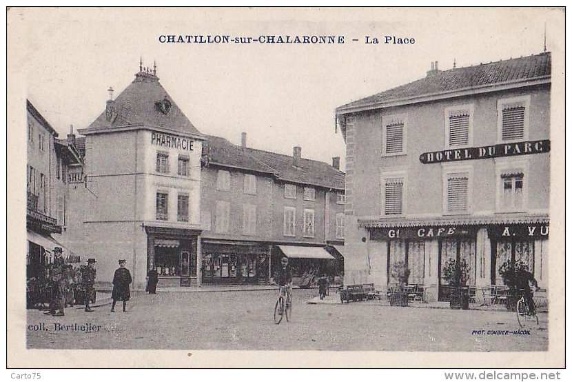 Châtillon Sur Chalaronne 01 - Commerces Place - Combier Coll. Berthelier - Châtillon-sur-Chalaronne