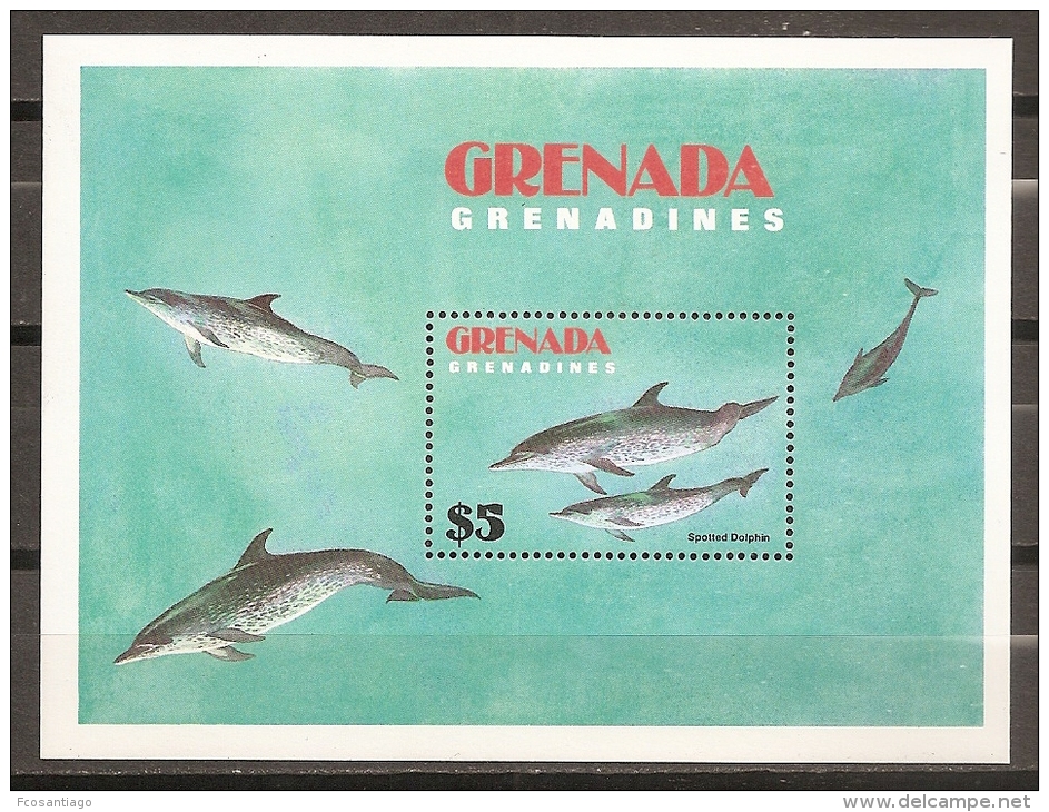 DELFINES - GRENADINES 1982 - Yvert #H71 - MNH ** - Delfines