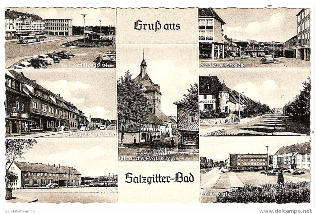 AK 22860 Gruß Aus Salzgitter-Bad Mehrbildkarte 7 Bilder Schützenplatz Breslauer Str. 14.6.61-10 (20b) SALZGITTER-BAD 1 G - Salzgitter