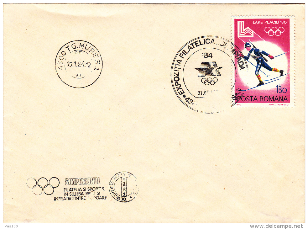 OLYMPIC GAMES, SKIING, LAKE PLACID `80, 1984,ROMANIA - Hiver 1980: Lake Placid