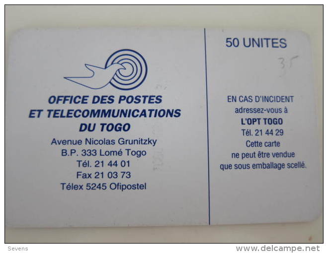 Togo Chip Phonecard,TOG-06a, Without Serial Number(no BN) - Togo