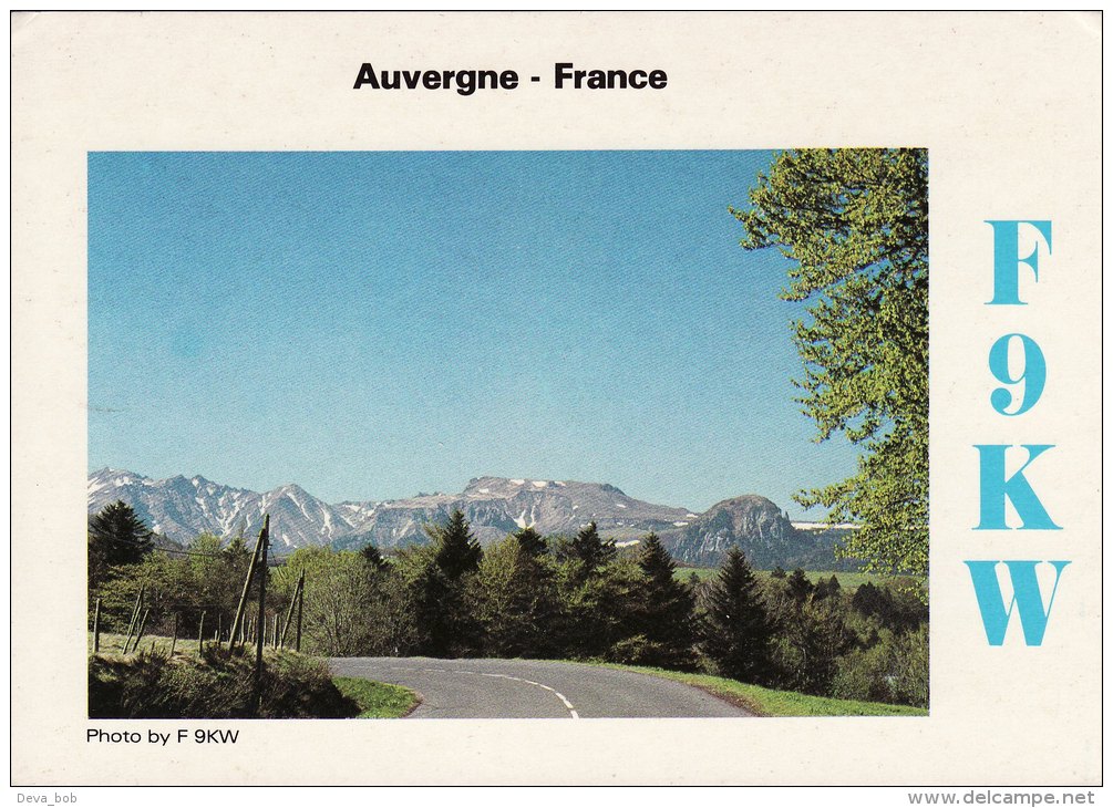 Amateur Radio QSL Card France F9KW Le Cendre Auvergne Piedgrand - Radio Amateur