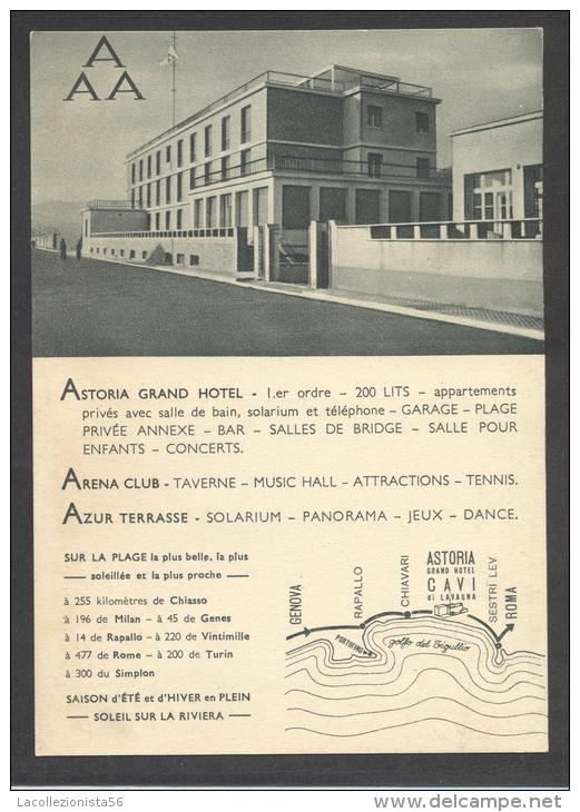 5017-"ASTORIA" GRAND HOTEL-CAVI DI LAVAGNA(GENOVA)-FG - Alberghi & Ristoranti