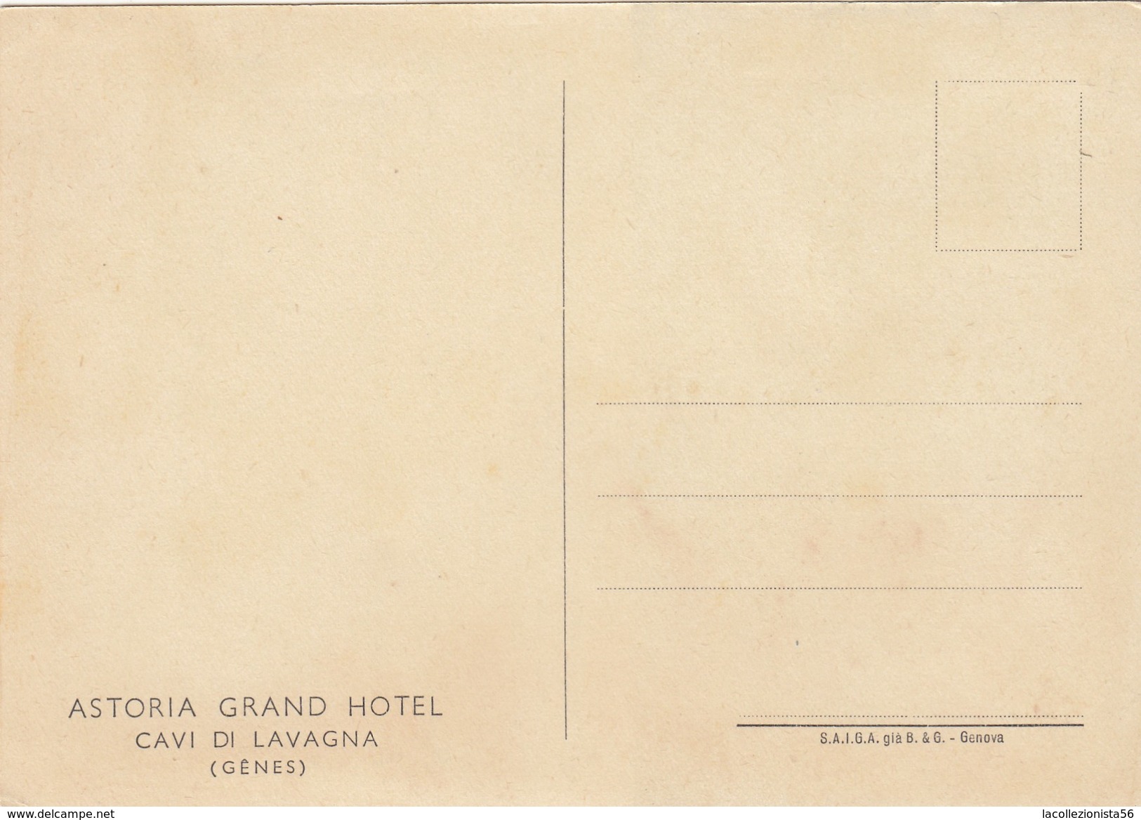 5017-"ASTORIA" GRAND HOTEL-CAVI DI LAVAGNA(GENOVA)-FG - Alberghi & Ristoranti