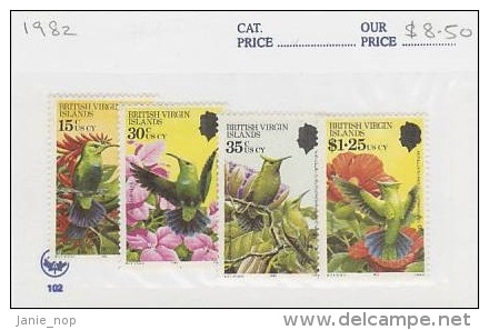 British Virgin Islands-1982 Birds Set MNH - Iles Vièrges Britanniques