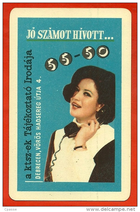 Petit Calendrier Publicitaire 1968 - TELEPHONE Téléphonie Numéro D´ Appel - PUB Publicité (Hongrie) - Petit Format : 1961-70