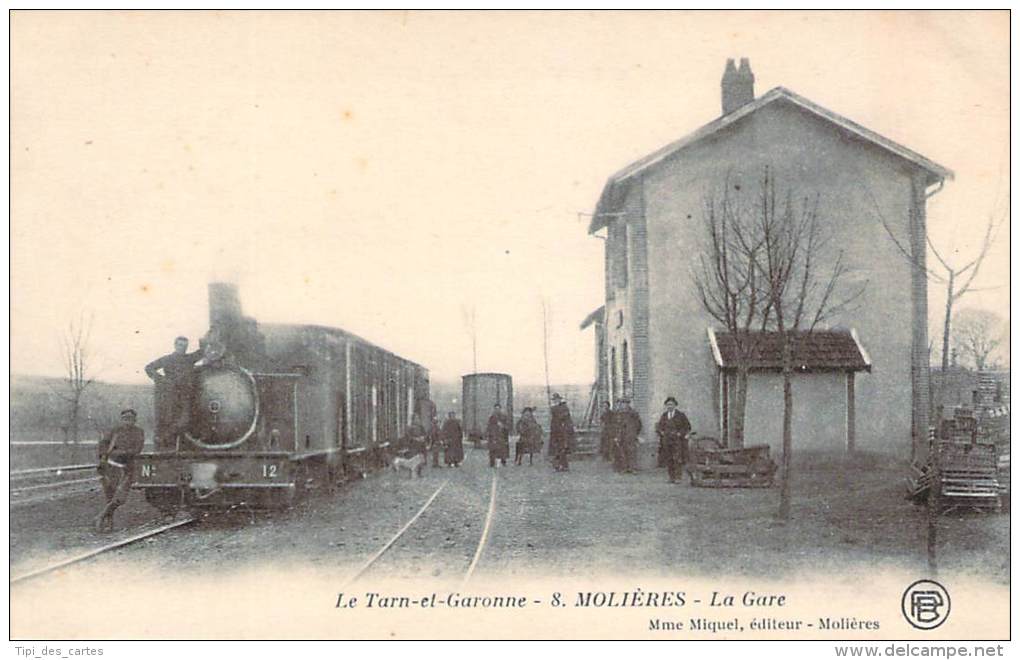 82 - Molières - La Gare (train) - Molieres