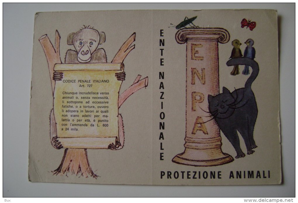 TESSERA  ENPA  ENTE NAZIONALE PROTEZIONE ANIMALI  NUOVA - Historical Documents