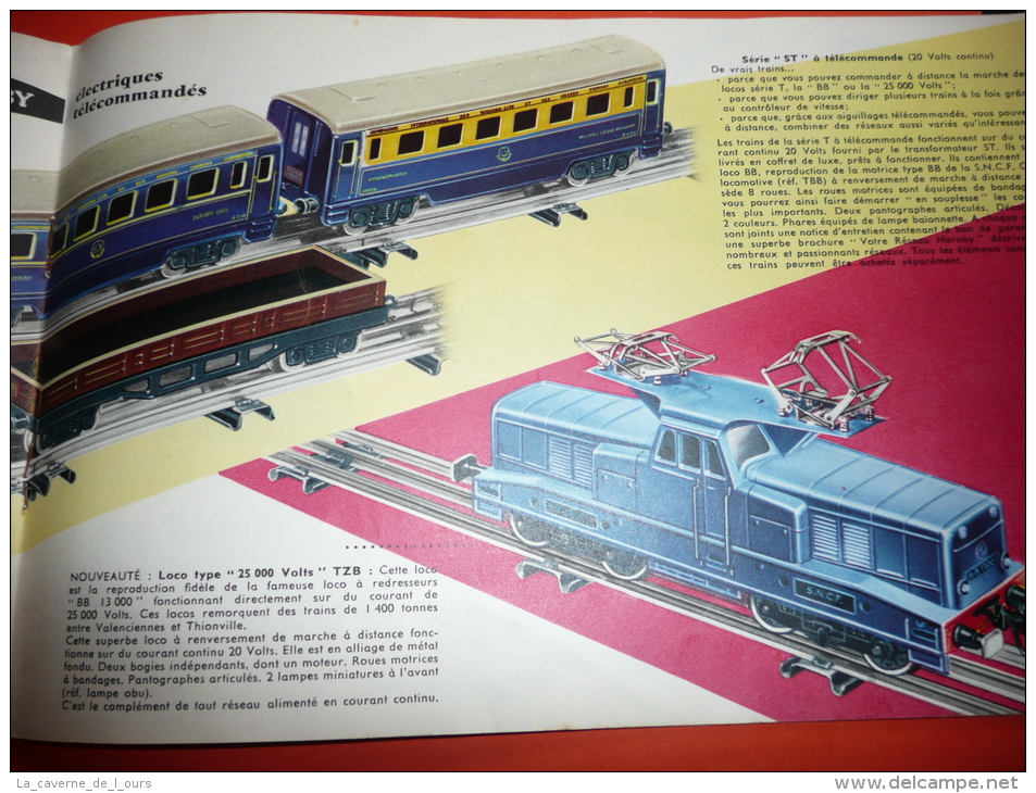 Rare livret ancien catalogue MECCANO Trains HORNBY DINKY TOYS, pièces, 1958, tarifs