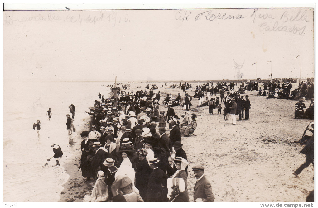 Carte Postale Photo De RIVA BELLA (Calvados) Scène Bord De Mer Plage - VOIR 2 SCANS - - Riva Bella