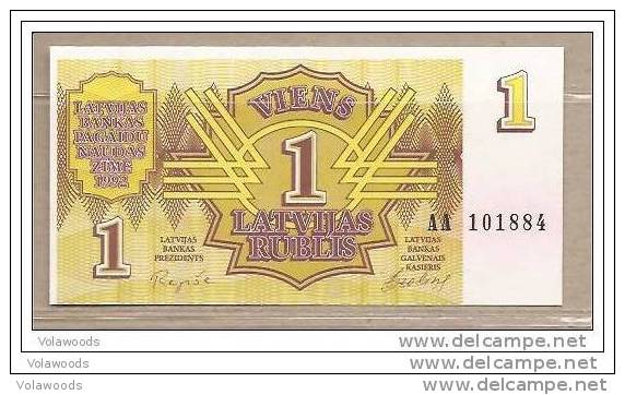Lettonia - Banconota Non Circolata FdS Da 1 Rublo P-35 - 1992 - Lettonie