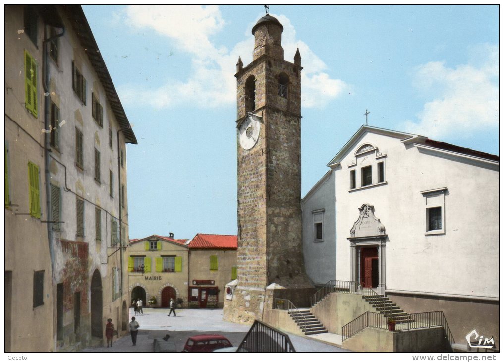 Belvedere - L'église Et La Mairie - Belvédère