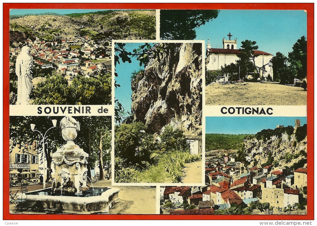 CPSM CPM 83 COTIGNAC Var - Multi Vues Multiples ° Editions Mar Multivues - Cotignac