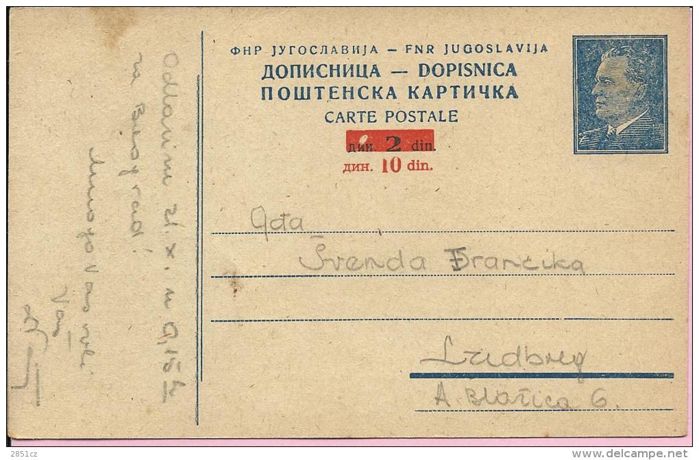 Carte Postale - 1952., Yugoslavia - Covers & Documents