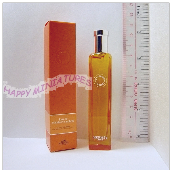 Hermes - Mandarine Ambrée Vapo EDC 15ml  MINIATURE - New 2013 - Miniaturen Flesjes Dame (met Doos)