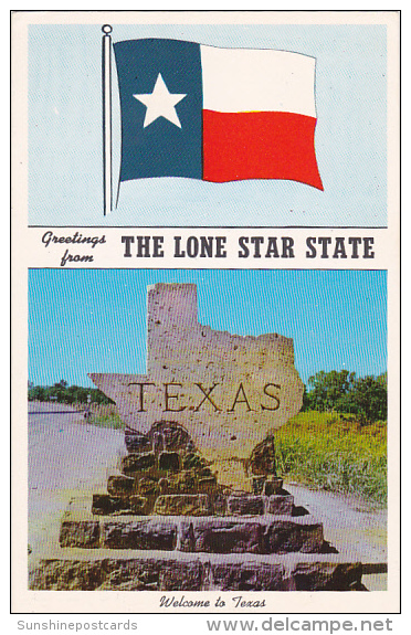 Texas Greetings From The Lone Star State Flag - Sonstige & Ohne Zuordnung