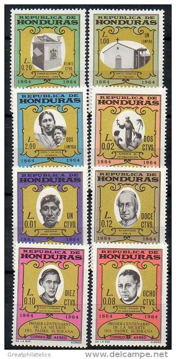 Honduras 1965 MISSIONARY TO INDIANS SC#C369-76 CV.$7.70 MNH RELIGION - American Indians