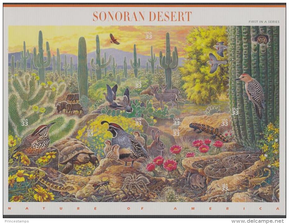 USA (1999) Yv. 2864/73  /  Nature Of America #1 - Fauna - Sonoran Desert - Biodiversity - Sonstige & Ohne Zuordnung