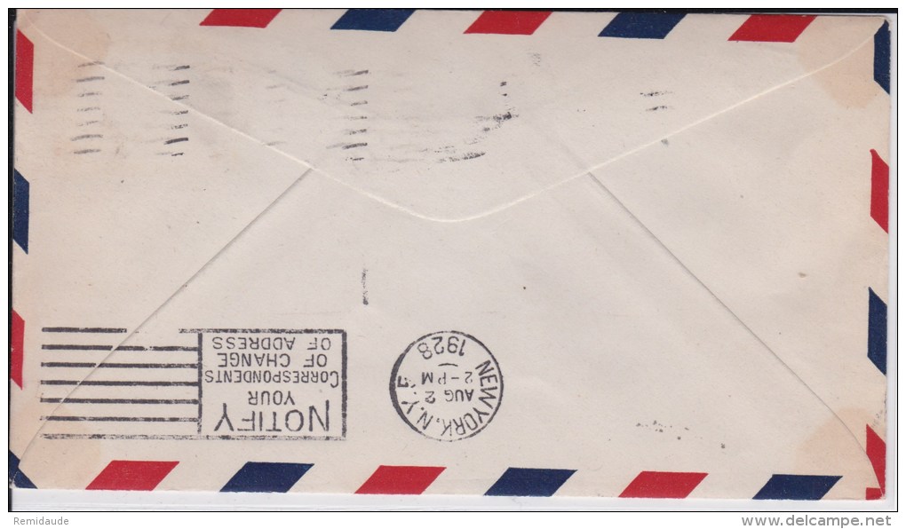 USA - 1928  - POSTE AERIENNE - ENVELOPPE AIRMAIL De MUSKEGON  ( MICHIGAN ) - - 1c. 1918-1940 Briefe U. Dokumente