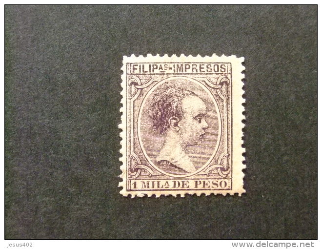 FILIPINAS  PHILIPPINES  AÑO 1890   ALFONSO XIII   Edifil Nº 76 * MH   Yvert Nº 117 * MH - Filippijnen