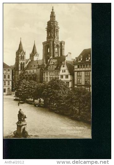 Heilbronn Neckar Kilianskirche Denkmal Häuser Sw Um 1920 Trinks-Karte - Heilbronn