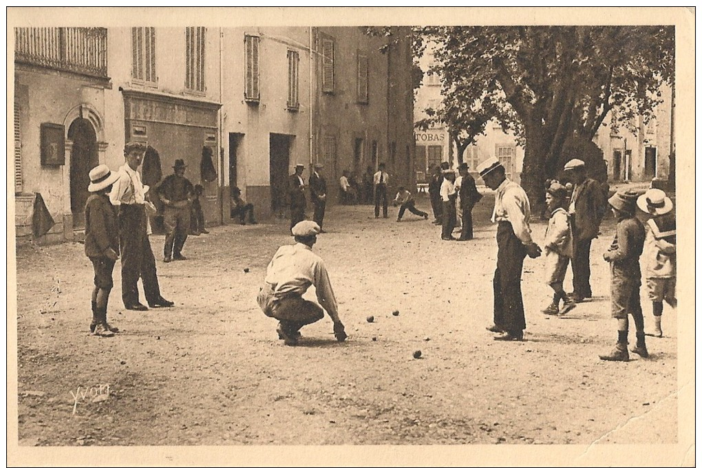 HC675 - JOUEURS DE BOULES A LA LONGUE - Pétanque