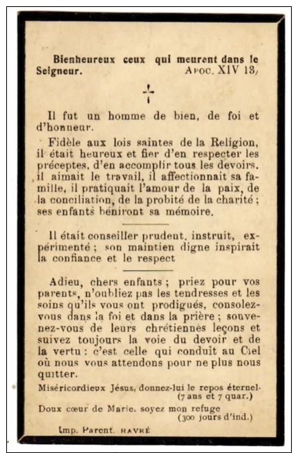 Pieux Souvenir Louis  FRANCQ - JEMAPPES 1855 - OBOURG 1929 - Docteur En Médecine - Imágenes Religiosas