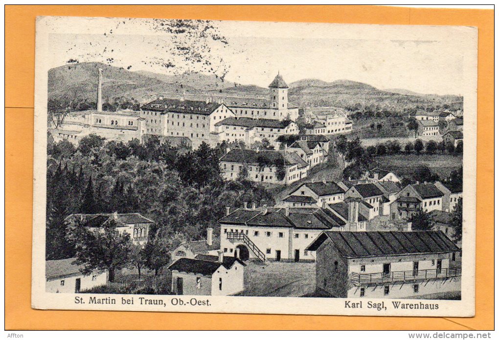 St Martin Bei Traun Karl Sagl Warenhaus Old Postcard - Traun
