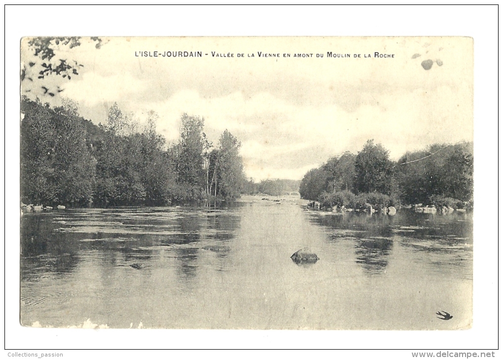 Cp, 86, L'Isle-Jourdain, Vallée De La Vienne En Amont Du Moulin De La Roche - L'Isle Jourdain