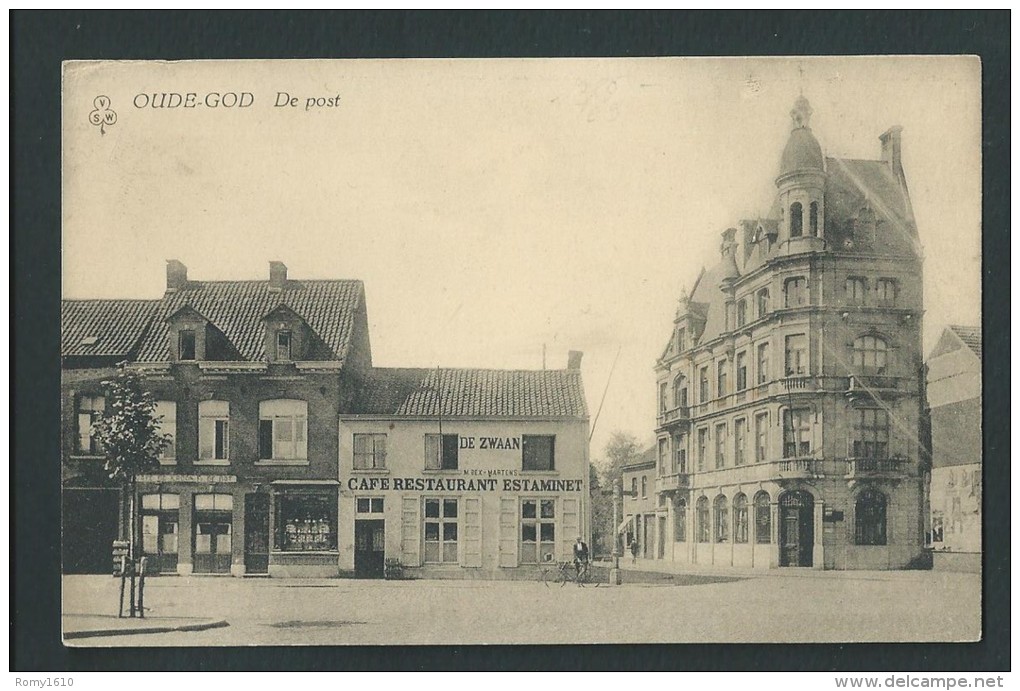 Oude-God. De  Post.  La Poste, Café, Restaurant, Estaminet. - Mortsel