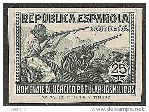 ESPAÑA 1938 - Edifil #794s (sin Dentar) - MNH ** - Nuevos