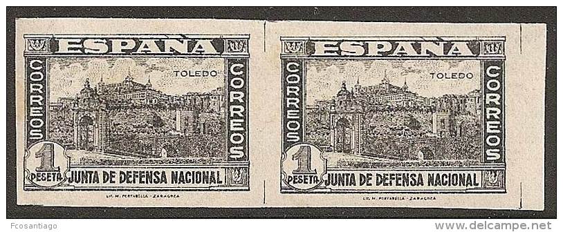 ESPAÑA 1936/37 - Edifil #811s Pareja (sin Dentar) - MLH * - Nuevos