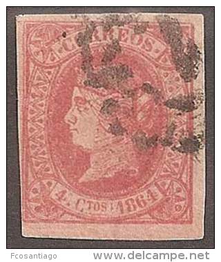 ESPAÑA 1864 - Edifil #64 - VFU - Usati