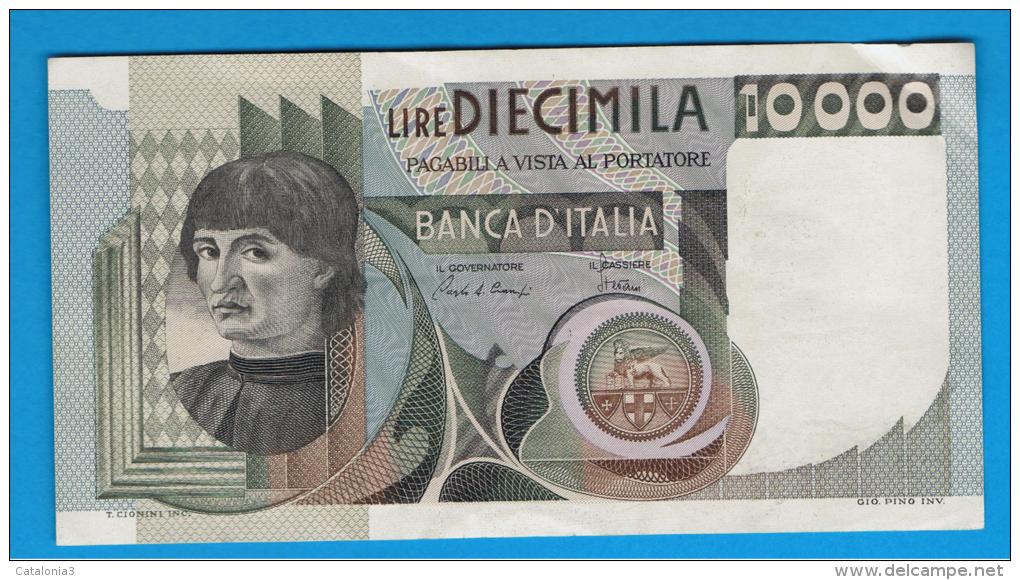 ITALIA - ITALY =  10.000 Liras 1980  P-106 - Biglietti Di Stato