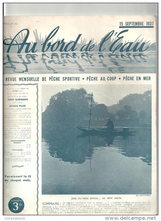 Pêche Lot De 4 Revues "Au Bord De L´eau" De 1937 Et 1939 - Jagen En Vissen