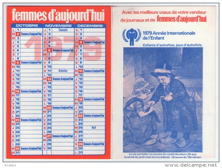 Old Pocked Calendar 1979 - Petit Format : 1971-80